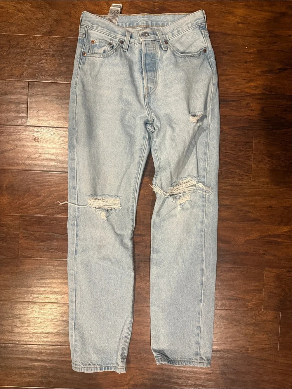 Levi's Light Blue Slim Straight Women's Jeans 25x30 - Picture 1 of 6